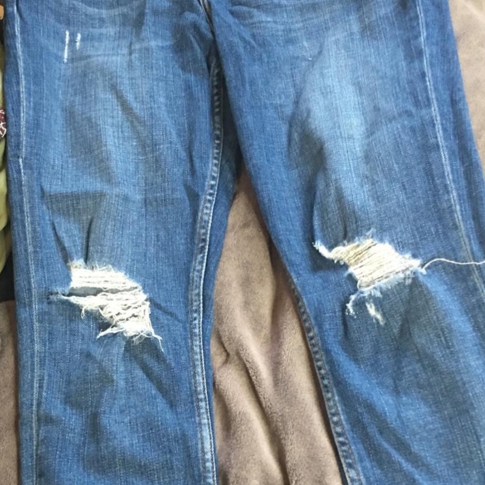 Top shop Lucus Distressed Blue Women's Jeans